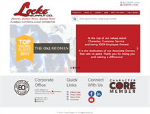 Tablet Screenshot of lockesupply.com